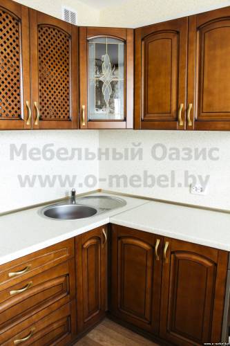 Кухня ЗОВ массив в Минске  Фасад Массив ОЛЬХА - Купить кухню в Минске